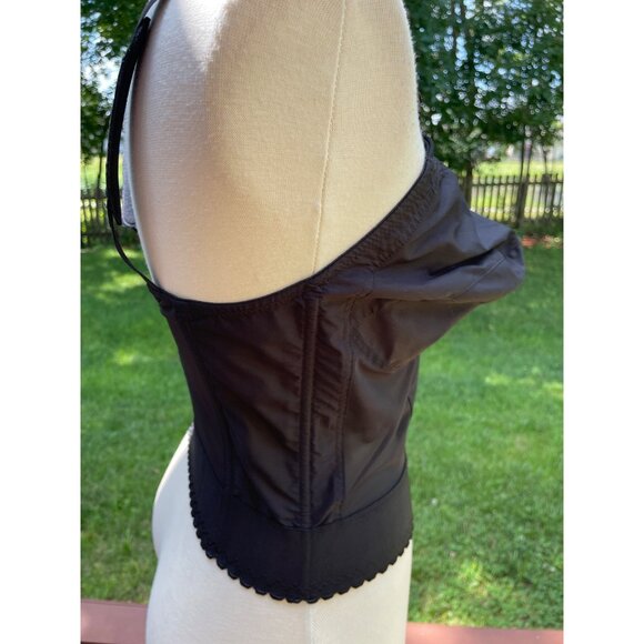 Exquisite Form Longline Bra 38DD Black Nylon & Spandex - Picture 8 of 9